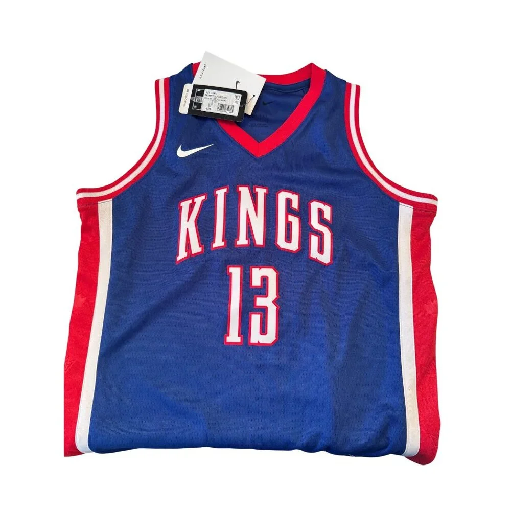 Sacramento Kings Keegan Murray Size Large 14/16 Basekball Tank #13 NWT Knit Hat